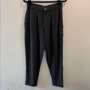 Carbon38 Charcoal High-Waisted Trousers